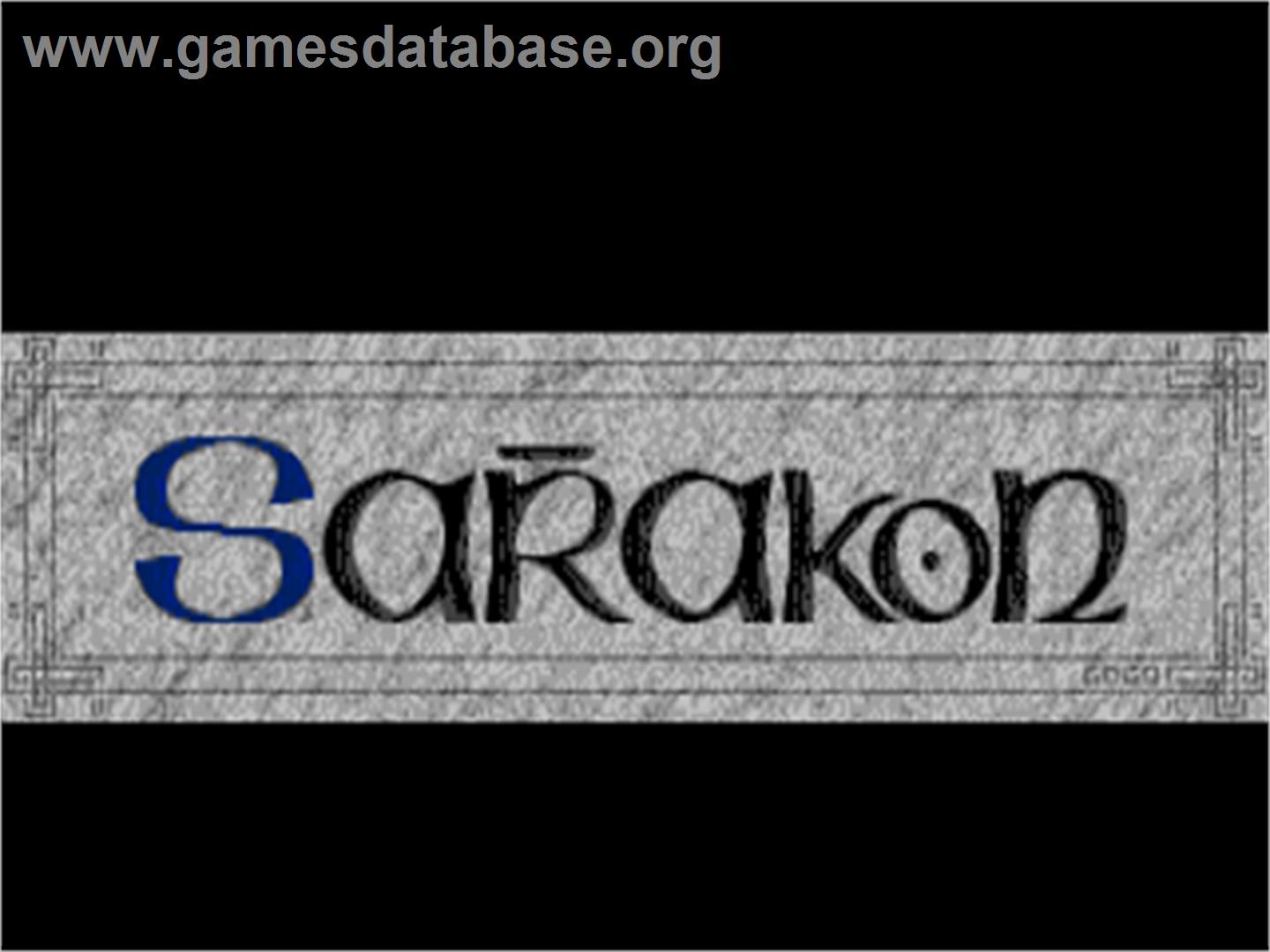 Sarakon - Atari ST - Artwork - Title Screen